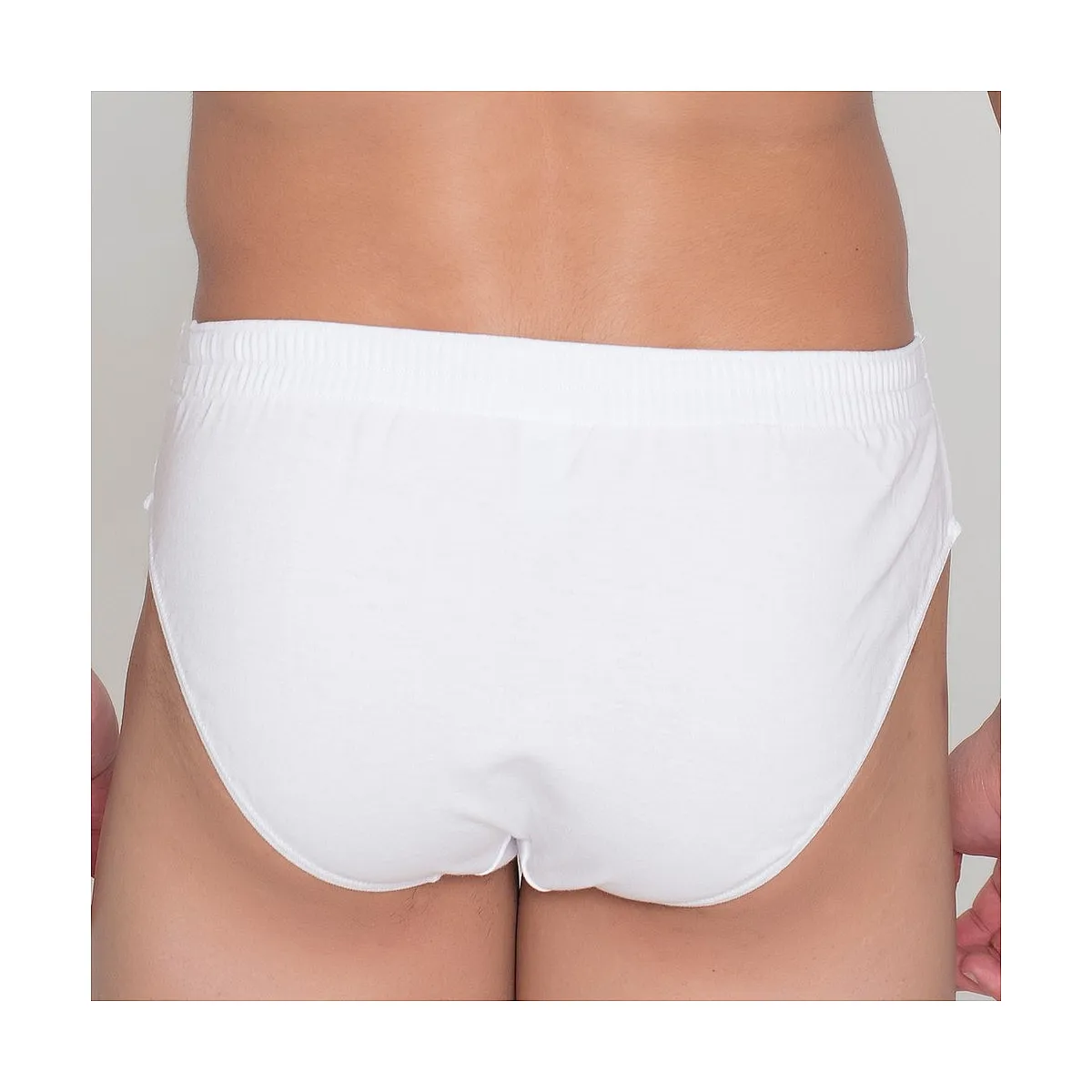 5403b RIBBED & PLAIN CLOSED BRIEF. THIN FABRIC