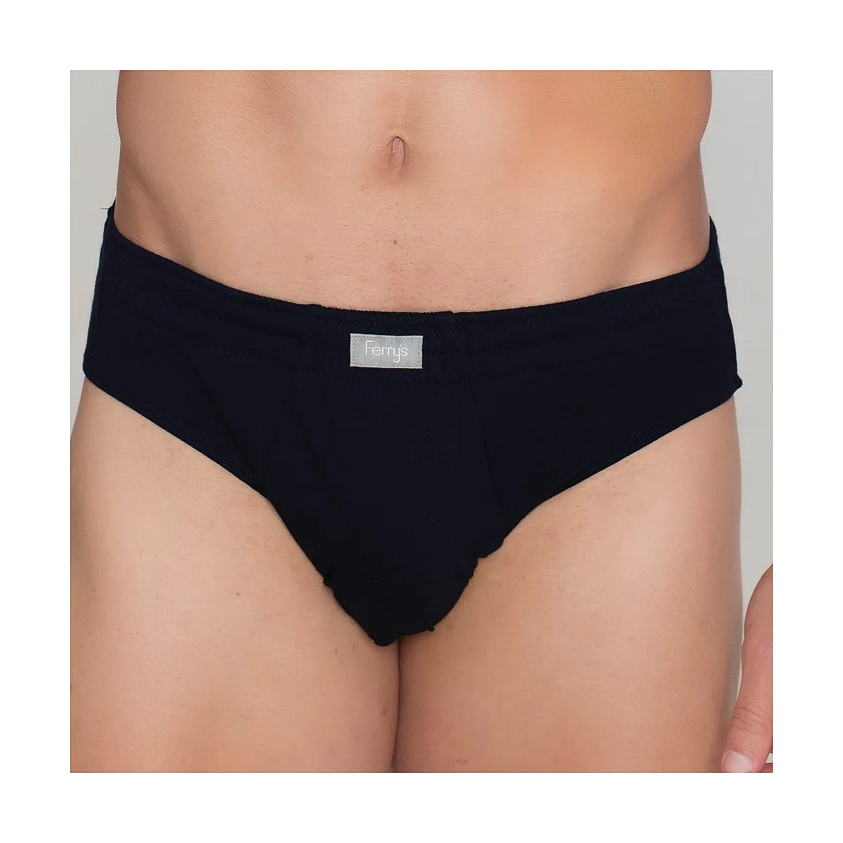 5403b RIBBED & PLAIN CLOSED BRIEF. THIN FABRIC