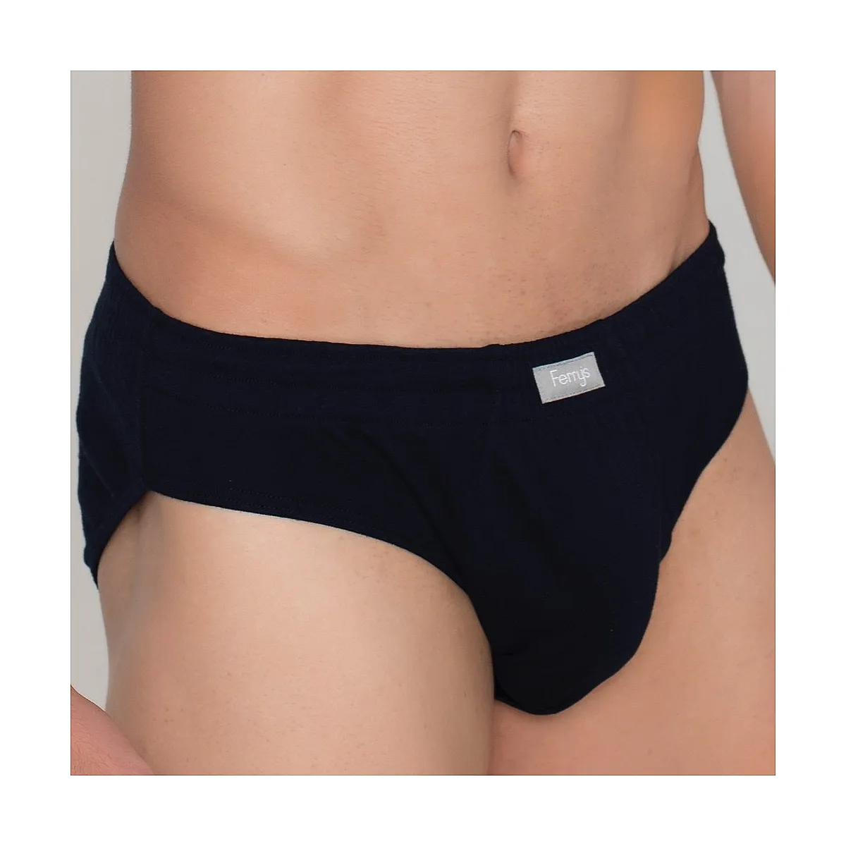 5403b RIBBED & PLAIN CLOSED BRIEF. THIN FABRIC