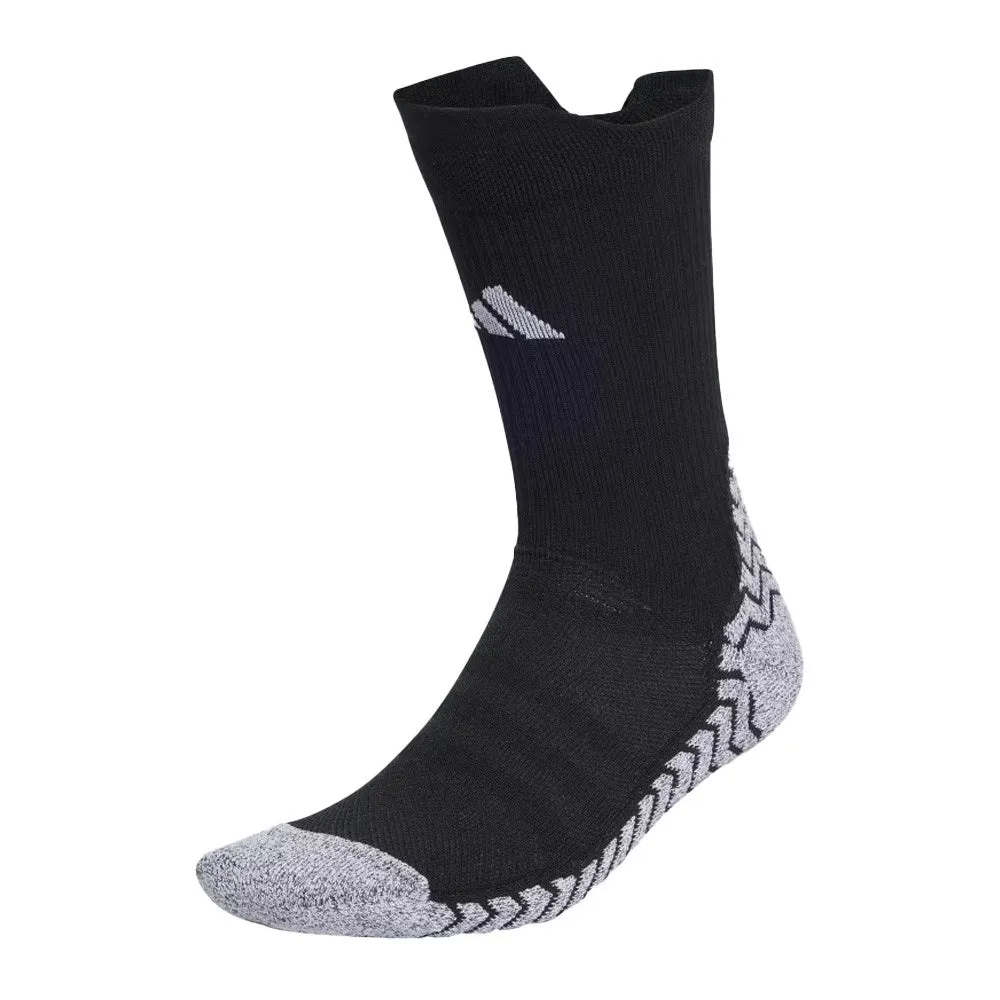 Adidas Football Grip Knit Cushioned Socks Black White