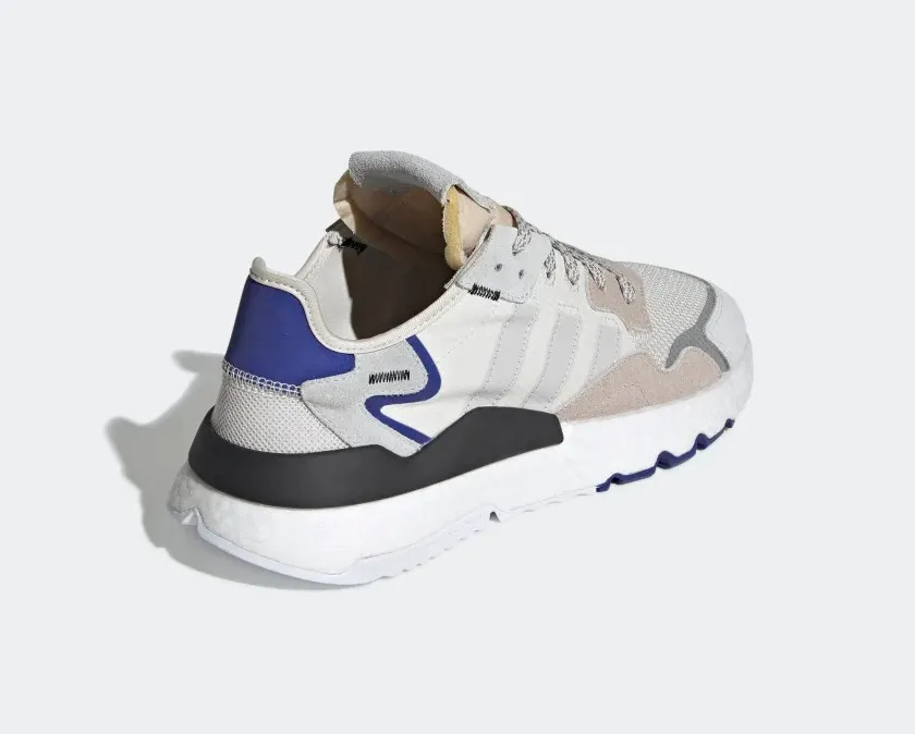 Adidas Nite Jogger Raw White Grey One Active Blue F34124