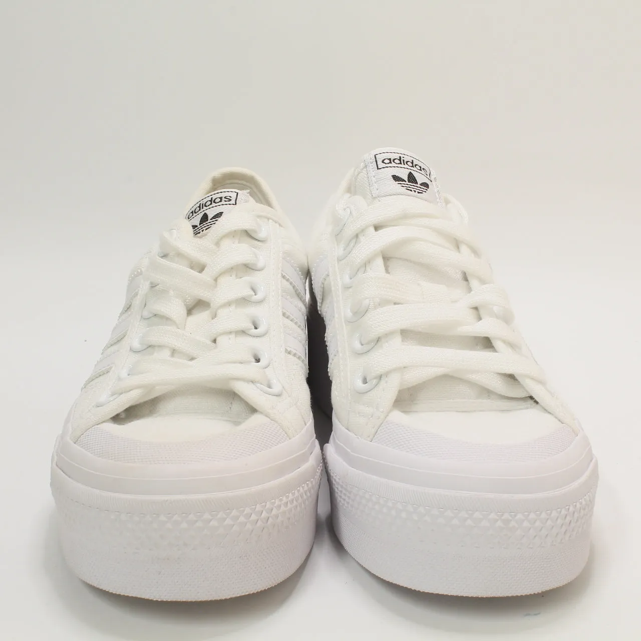 adidas Nizza Platform - White, UK Size 4