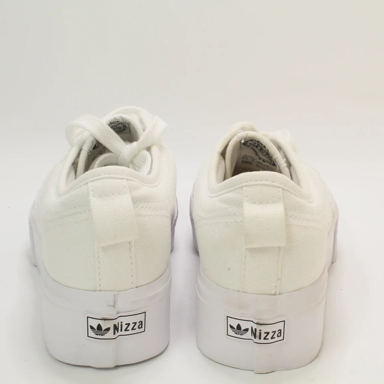 adidas Nizza Platform - White, UK Size 4