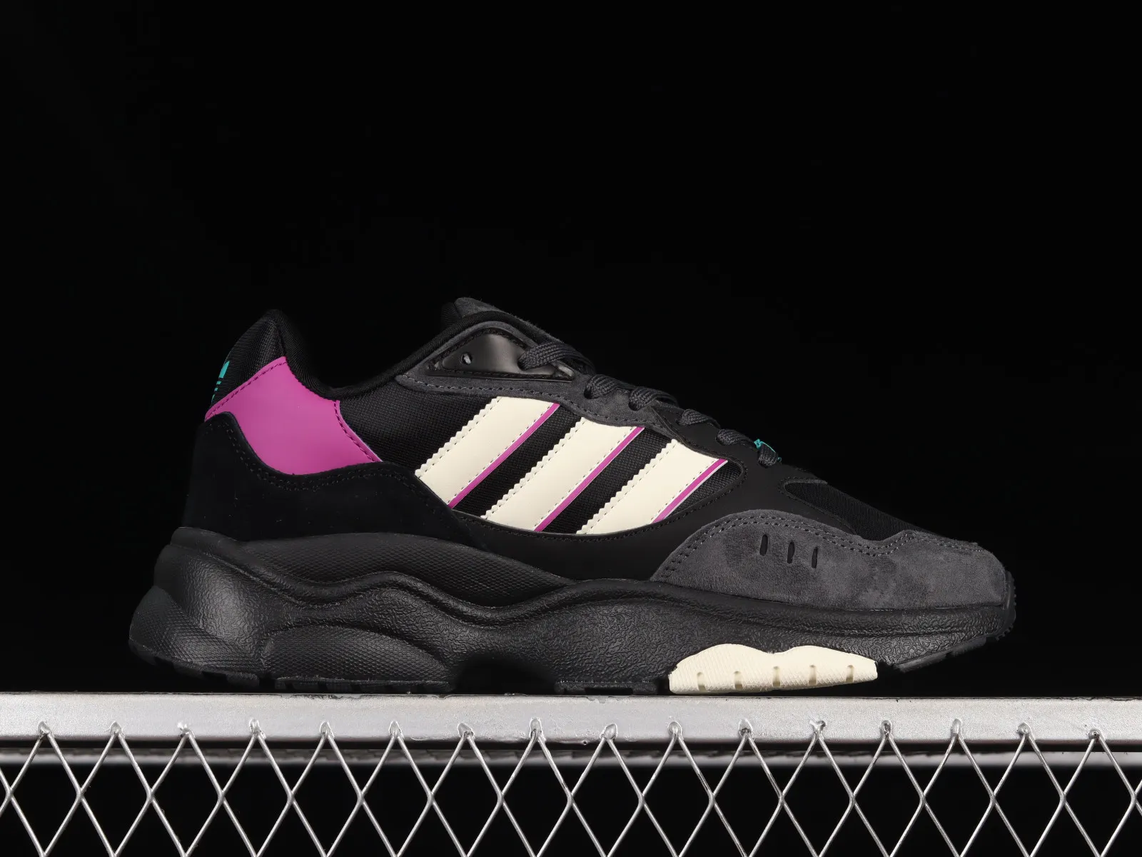 Adidas Originals Retropy F90 Core Black Purple Green HP8020