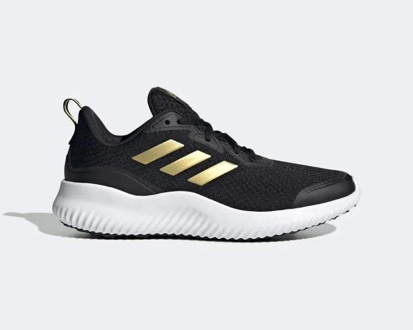 Adidas Tenis Alphacomfy Core Black Gold Metallic Cloud White GZ3464