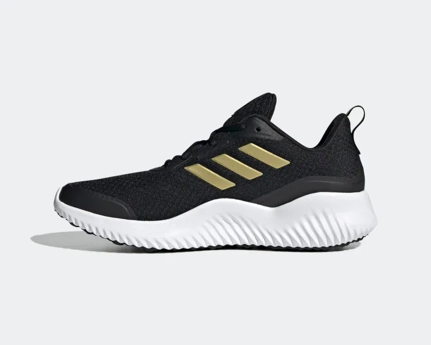 Adidas Tenis Alphacomfy Core Black Gold Metallic Cloud White GZ3464