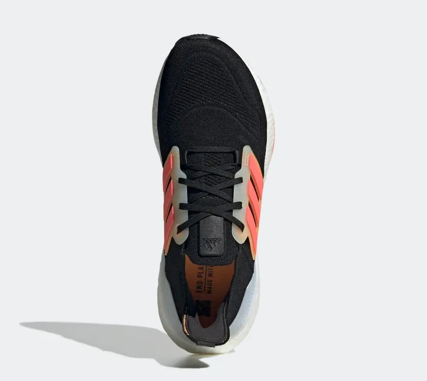 Adidas Ultraboost 22 Core Black Turbo Flash Orange GX5464