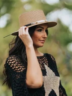 Beaded Straw Hat Kiera