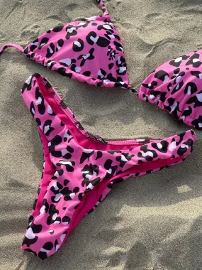 Bikini Slip fucsia maculato