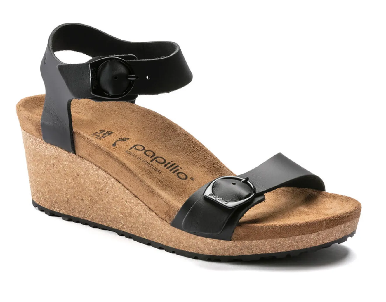 BIRKENSTOCK SOLEY LEATHER SOFT FOOTBED