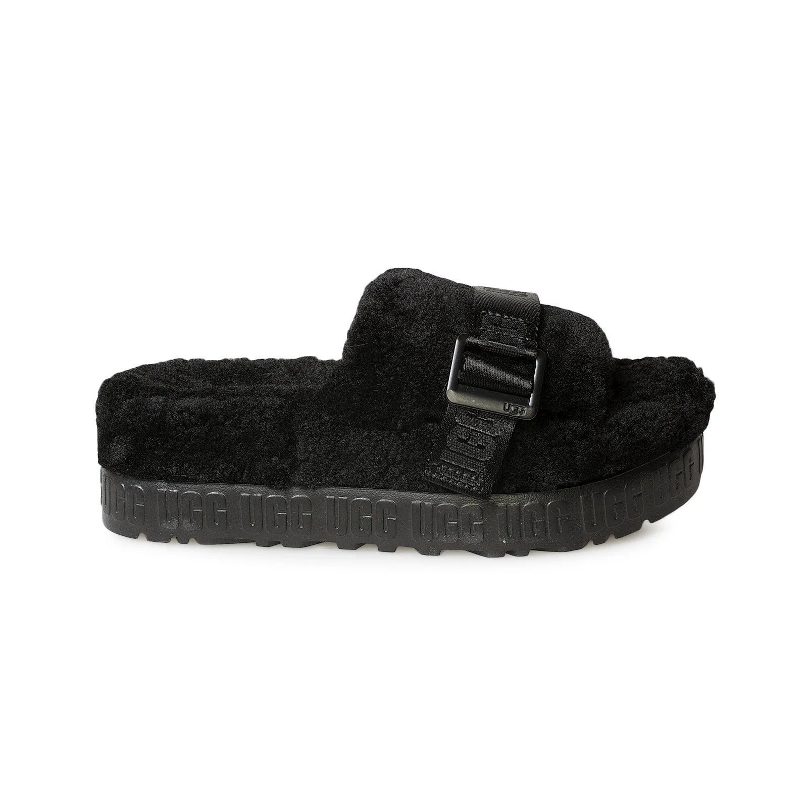 Black UGG Fluffita Women's Sandals