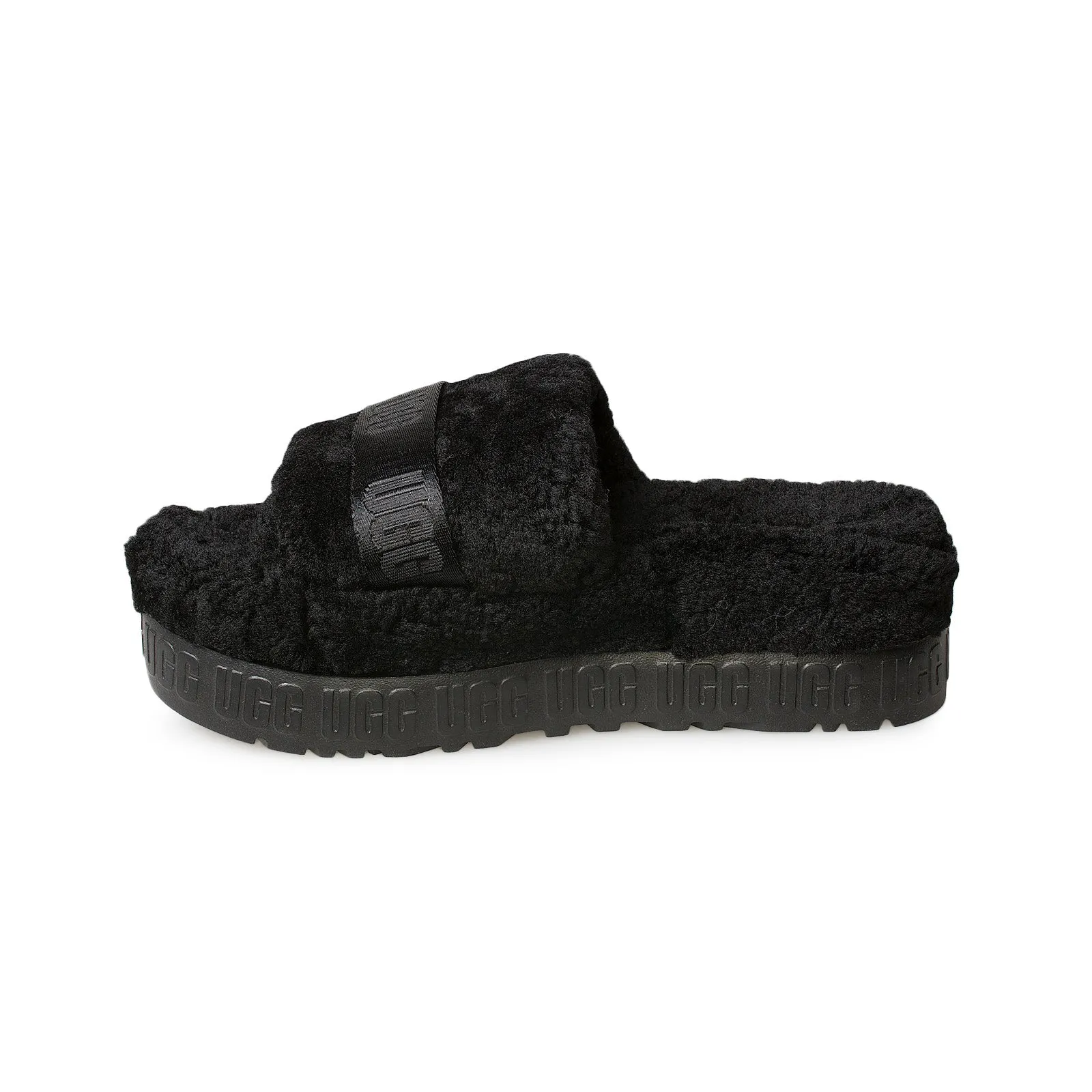 Black UGG Fluffita Women's Sandals