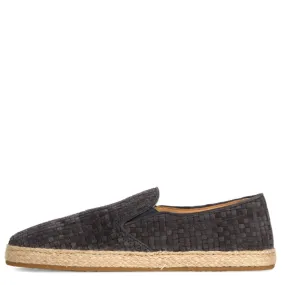 BRUNELLO CUCINELLI Weaved Suede Espadrille Loafers Grey