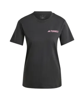 Camiseta de Montaña adidas Terrex Graphic Mujer Negro