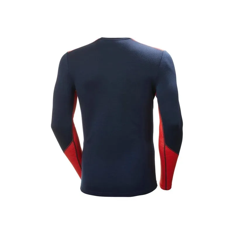 Camiseta Helly Hansen Lifa Merino Midweight Crew (Navy) Hombre