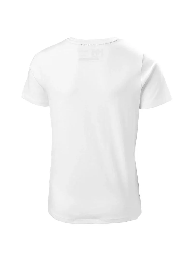 Camiseta Junior Helly Hansen Logo Blanca