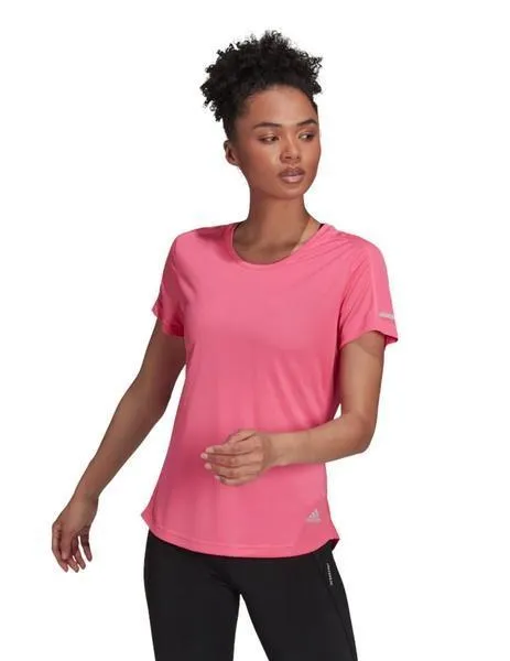 Camiseta Running Mujer Adidas run it Fucsia