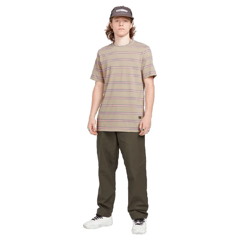 Camiseta Volcom: V Ent Hockey Dad Crew SS (Light Khaki)