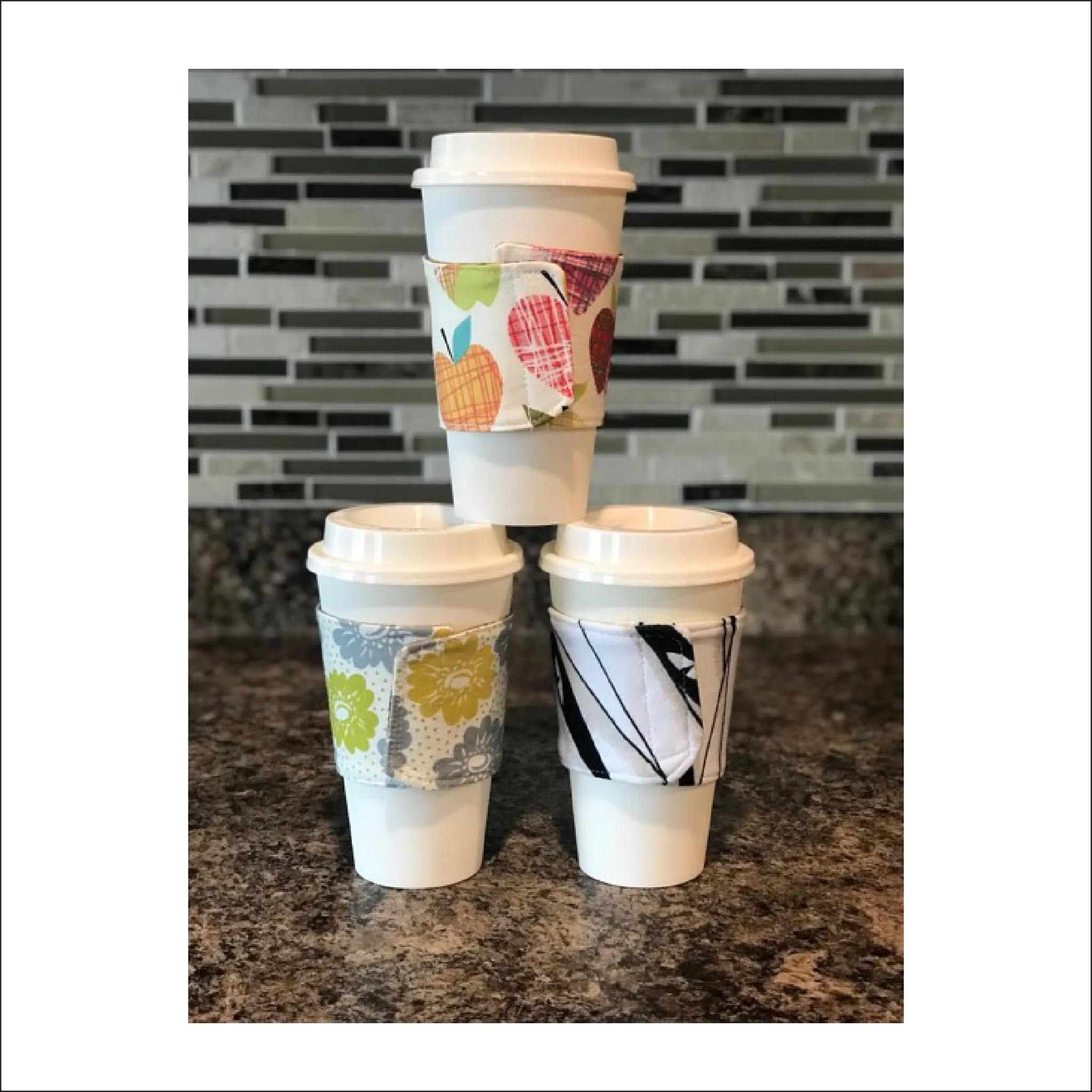 Captain Cup Sleeve PDF Sewing Pattern | Disposable Cup Size 12oz. and 16oz