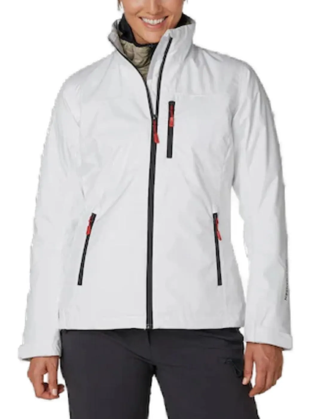 Chaqueta Helly Hansen Midlayer blanco cuello perkins mujer