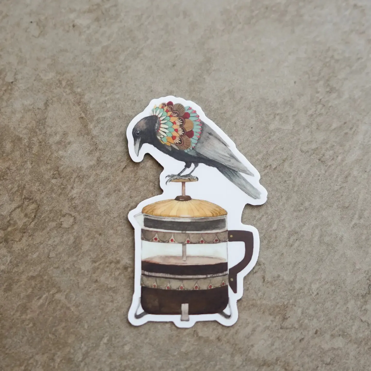 Coffee Crow Sticker