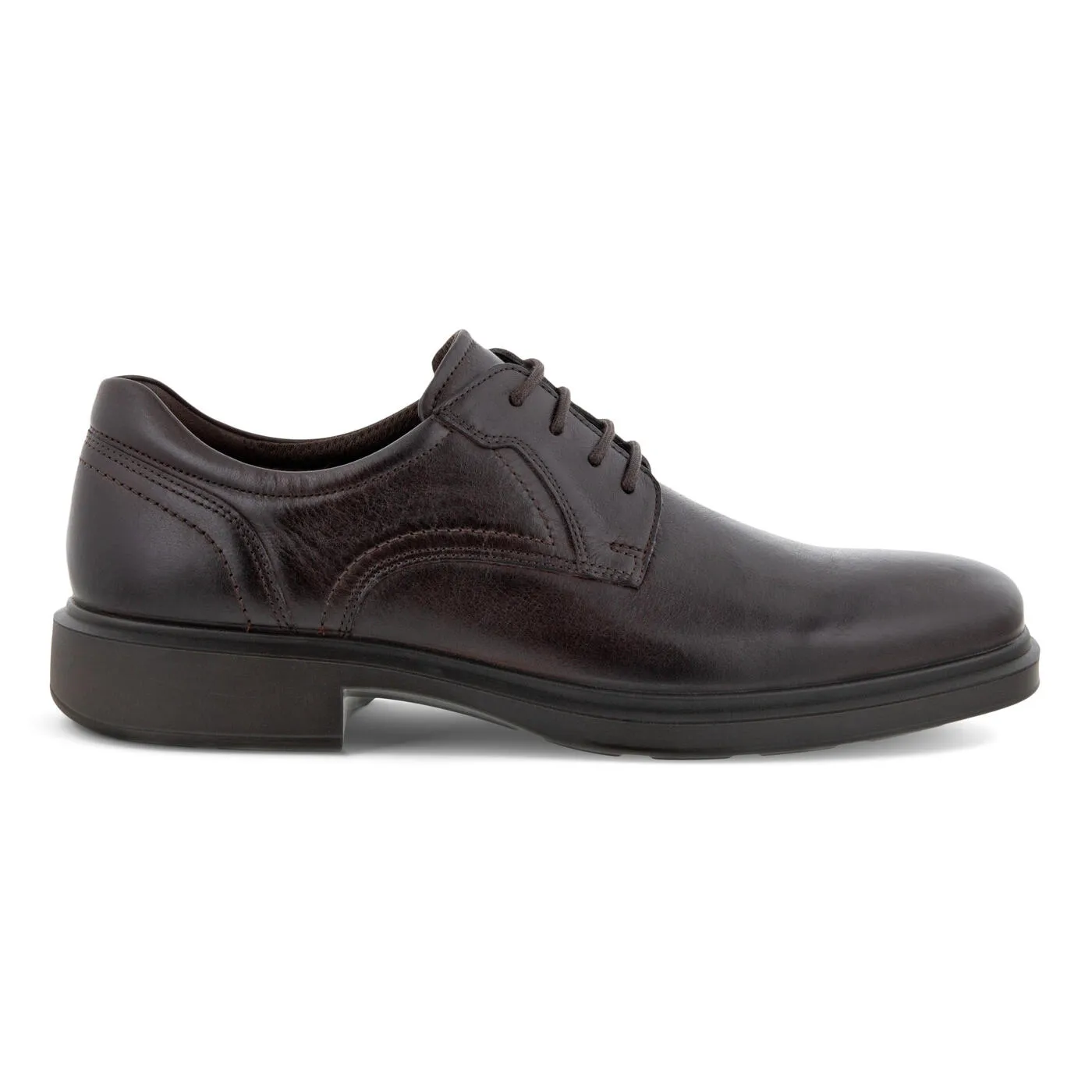 Ecco Mens Helsinki 2.0 Plain Toe Lace Up Dress Shoes- Brown