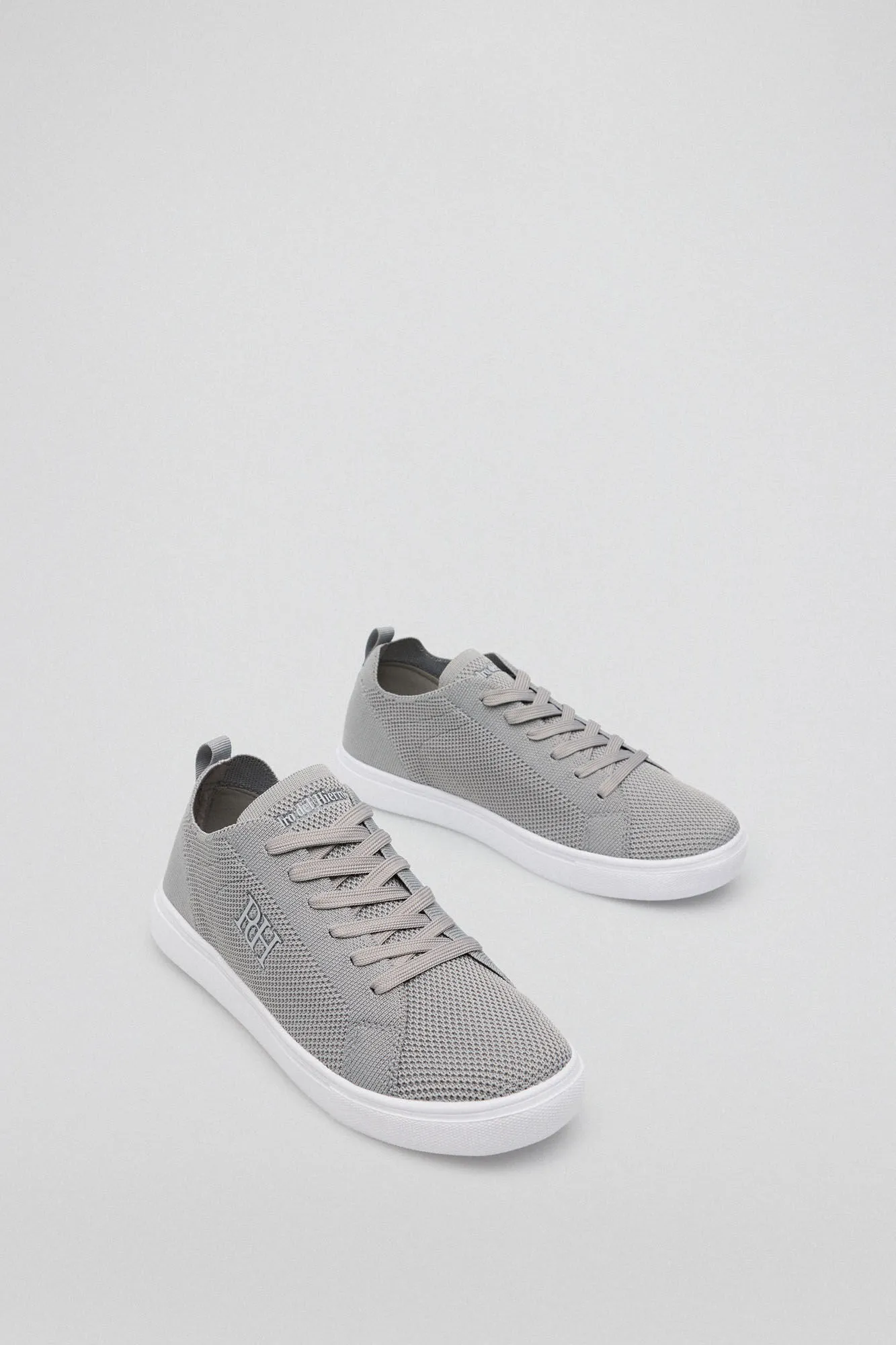 Fabric lace-up trainer