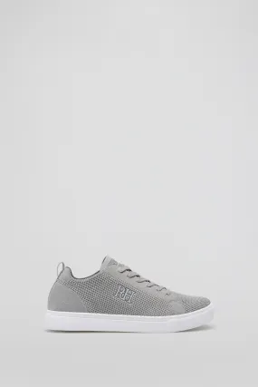 Fabric lace-up trainer