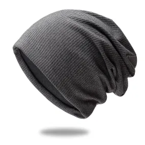 Fashion Beanie High Quality Knitted Fabric (gray)