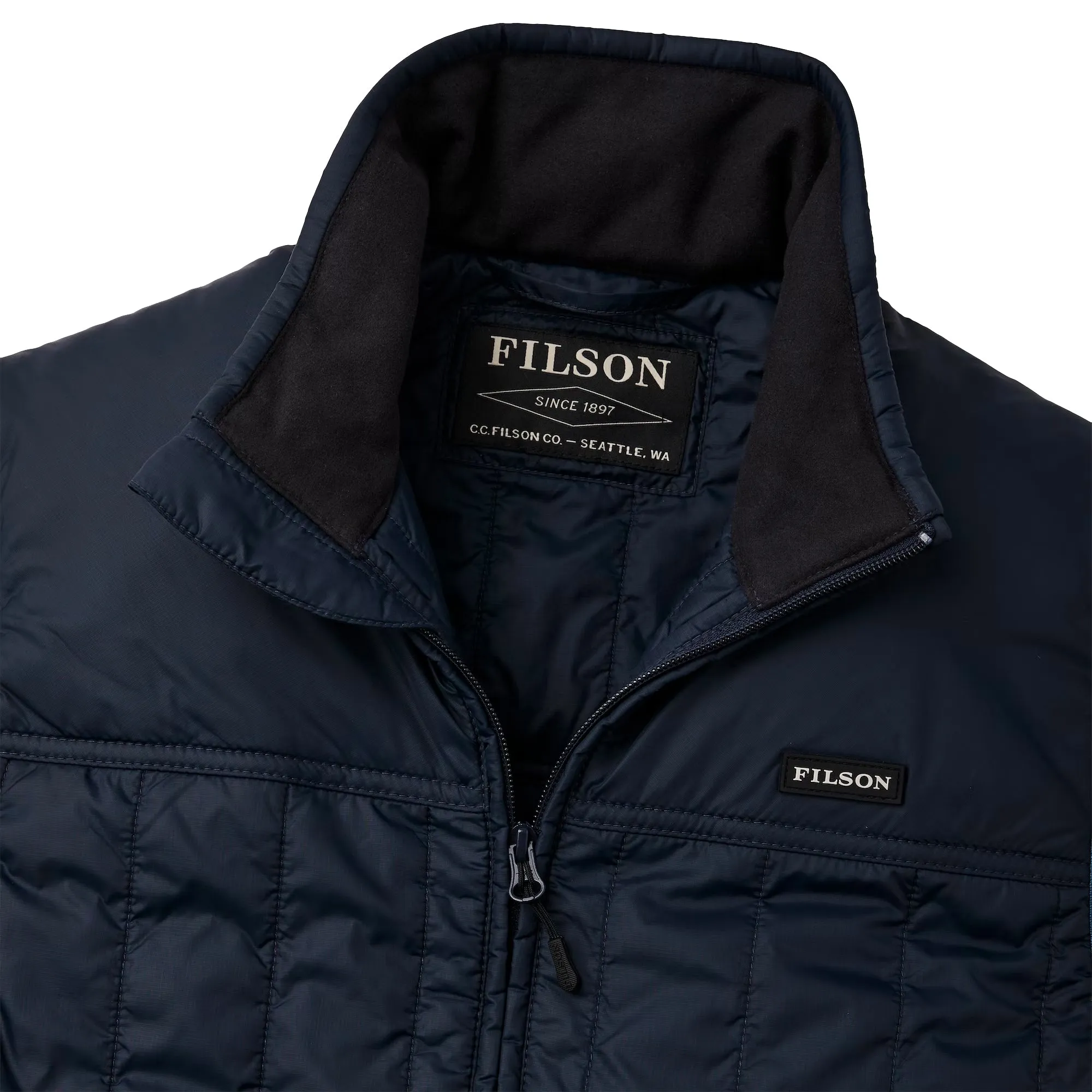 Filson blue coal vest