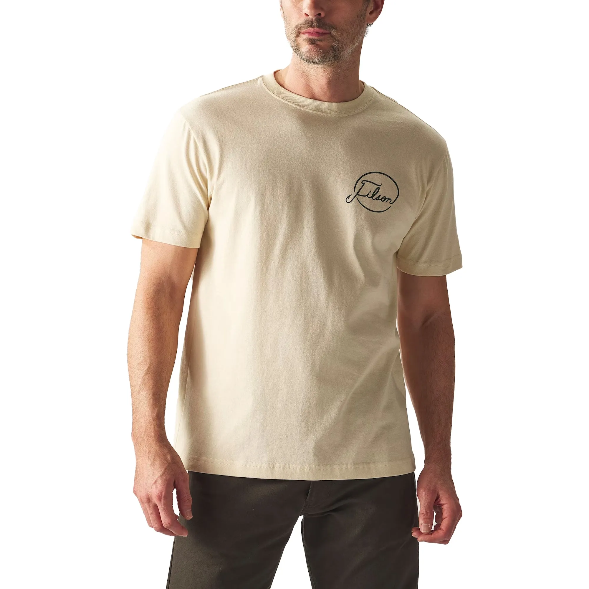 Filson Pioneer Graphic T-Shirt - Stone / Fishing Tournament