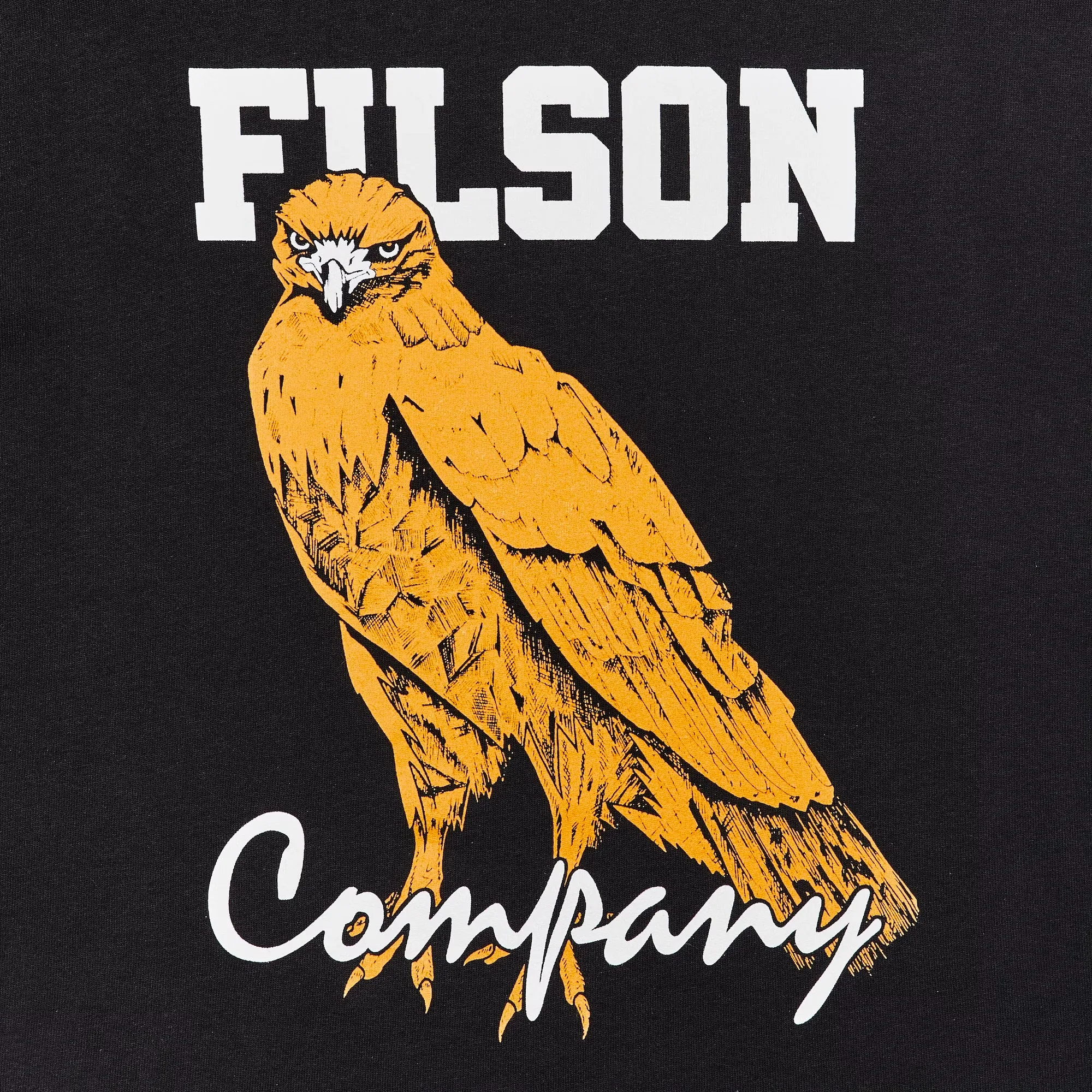 Filson SS Pioneer Bird Of Prey T-Shirt - Black - Shop Now