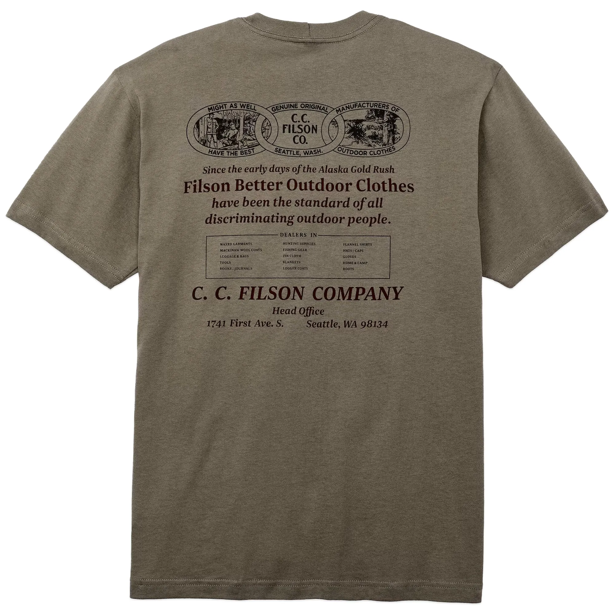 Filson SS Pioneer Graphic Tee - Morel / Chainlink