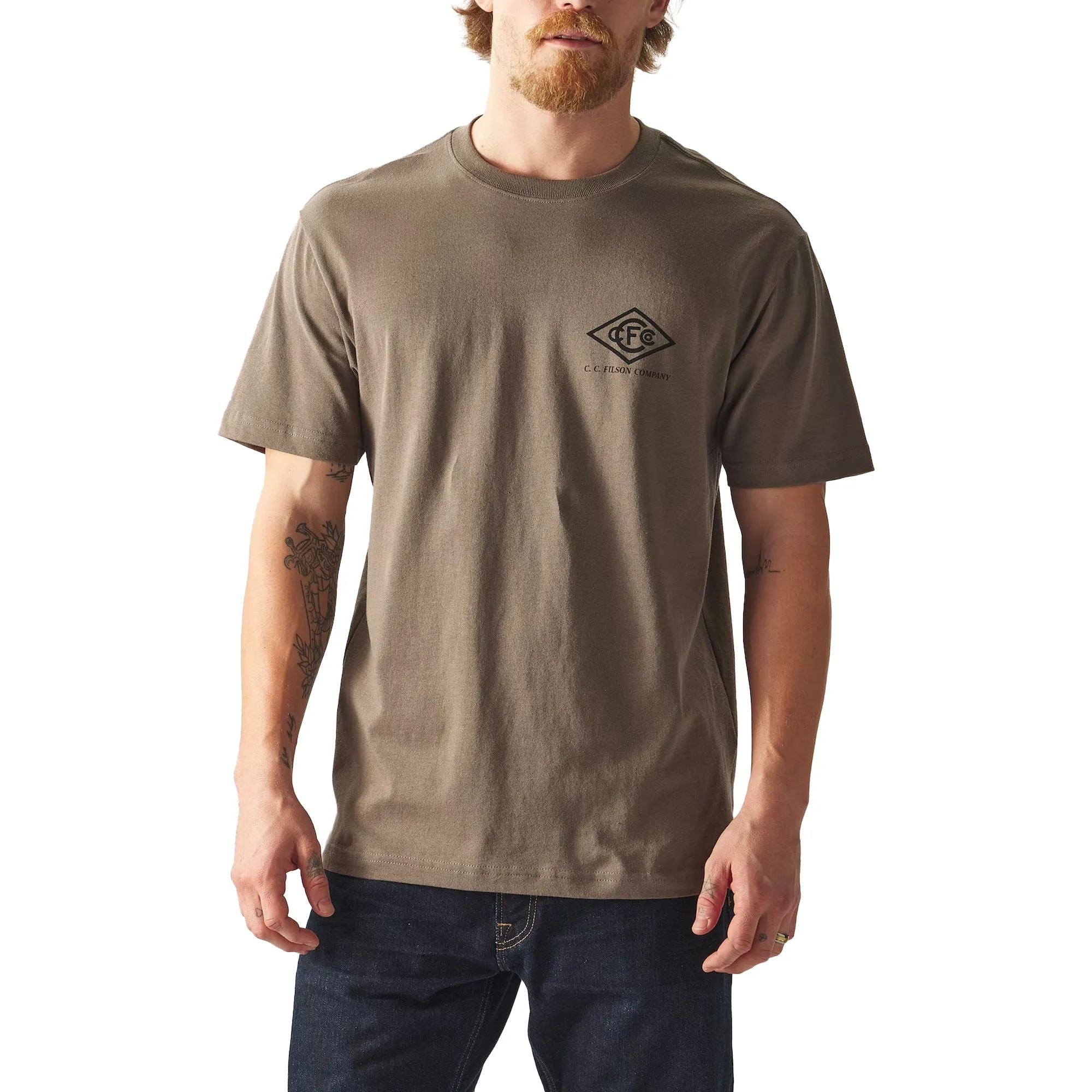 Filson SS Pioneer Graphic Tee - Morel / Chainlink