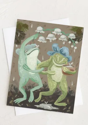 Frog Rain Dance Card