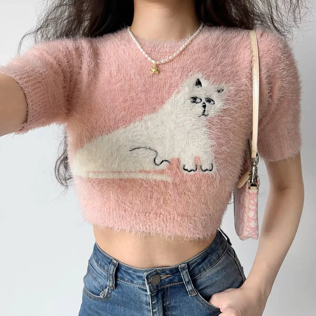 Fuzzy Cat Top