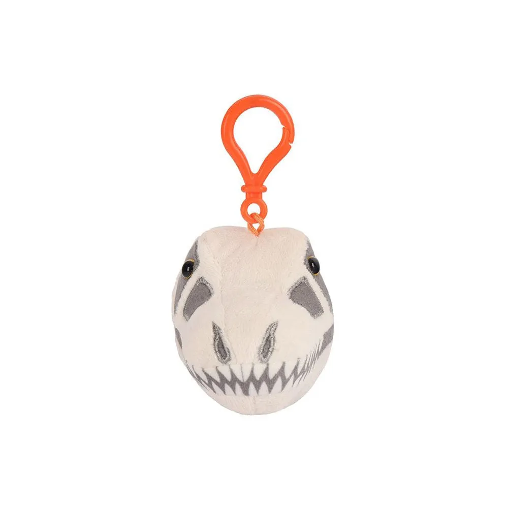 Fuzzy Fossils T. Rex Skull Plush Keychain