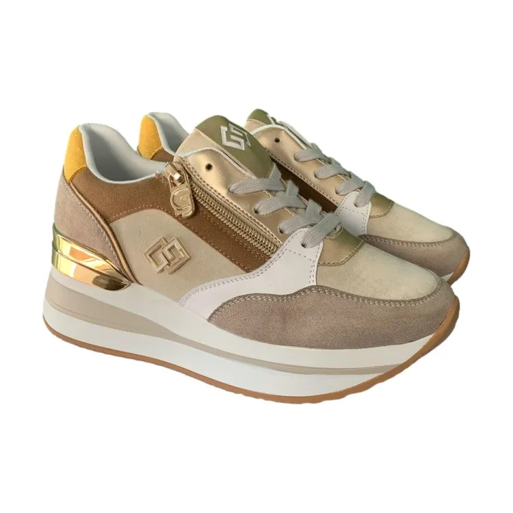 Gold & Gold GB836 Scarpe Donna Sneakers Beige