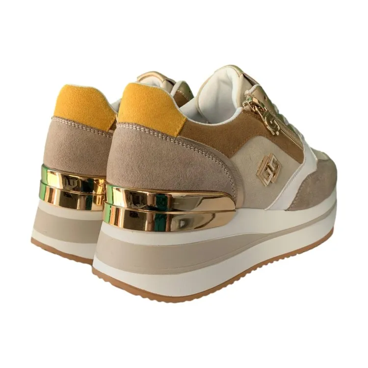 Gold & Gold GB836 Scarpe Donna Sneakers Beige