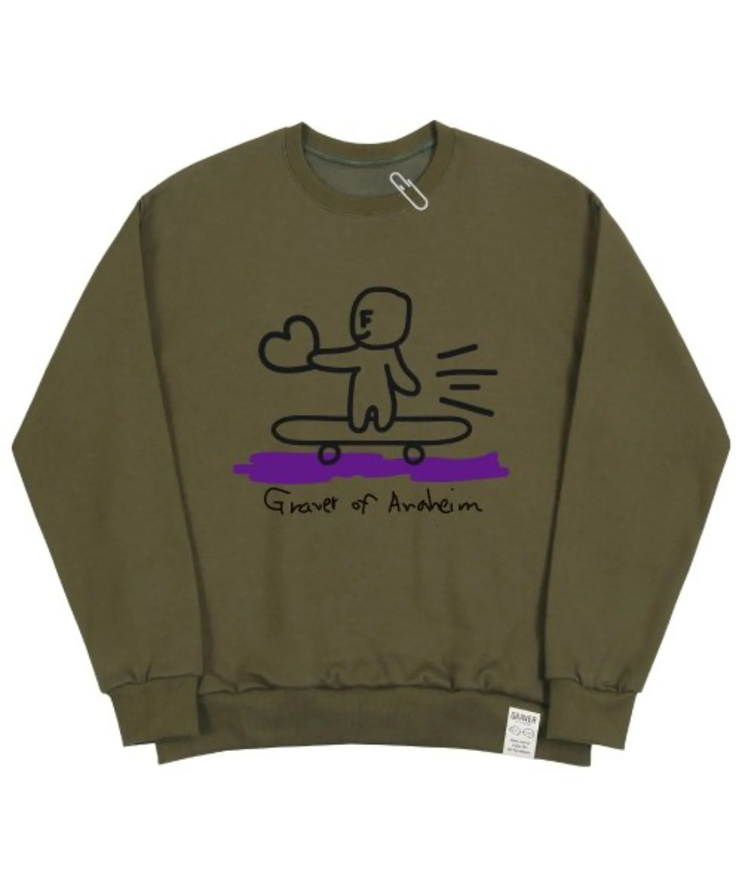 GRAVER  |[GRAVER]★HUMAN SKATE BOARD SMILE SWEATSHIRT