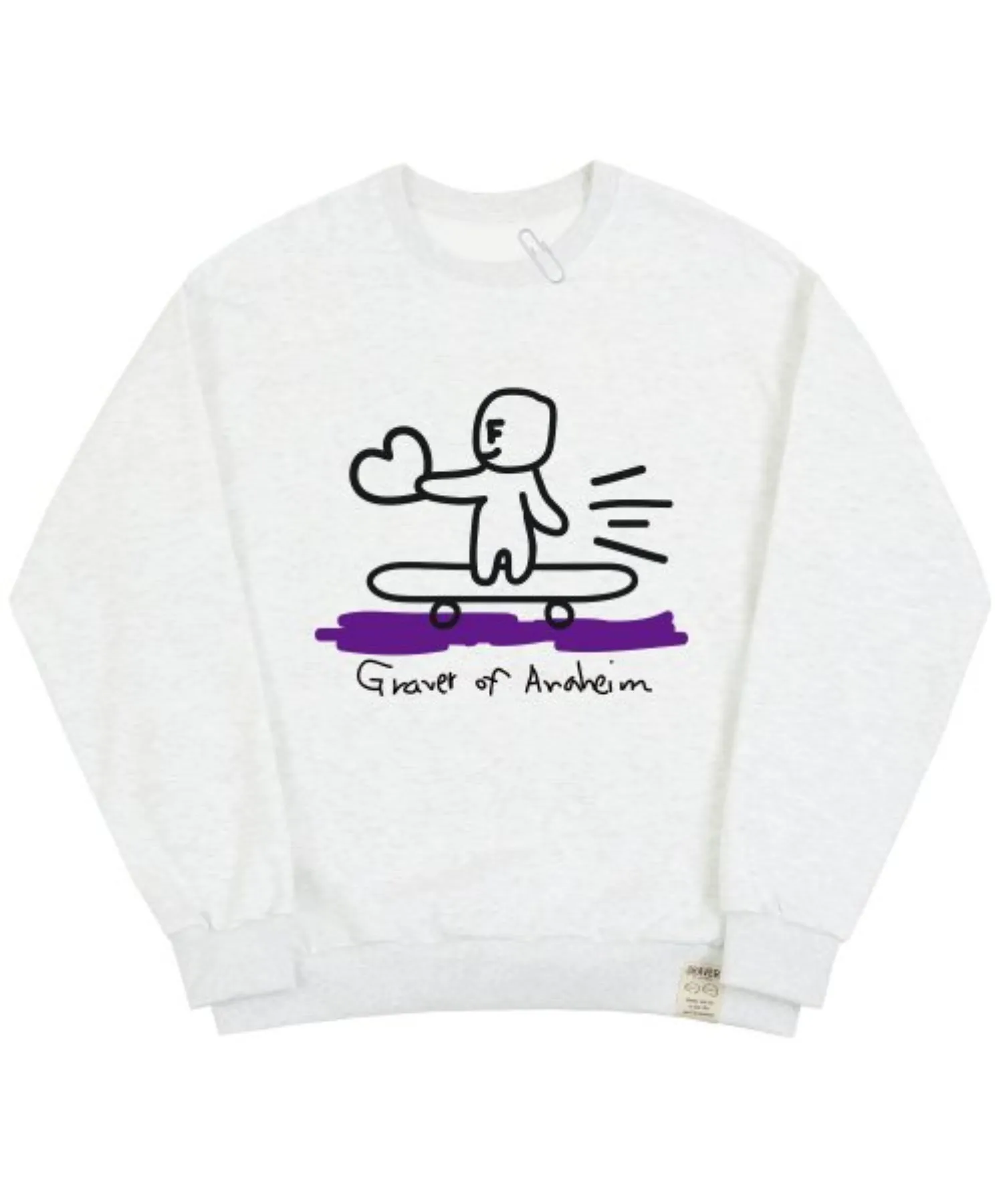 GRAVER  |[GRAVER]★HUMAN SKATE BOARD SMILE SWEATSHIRT