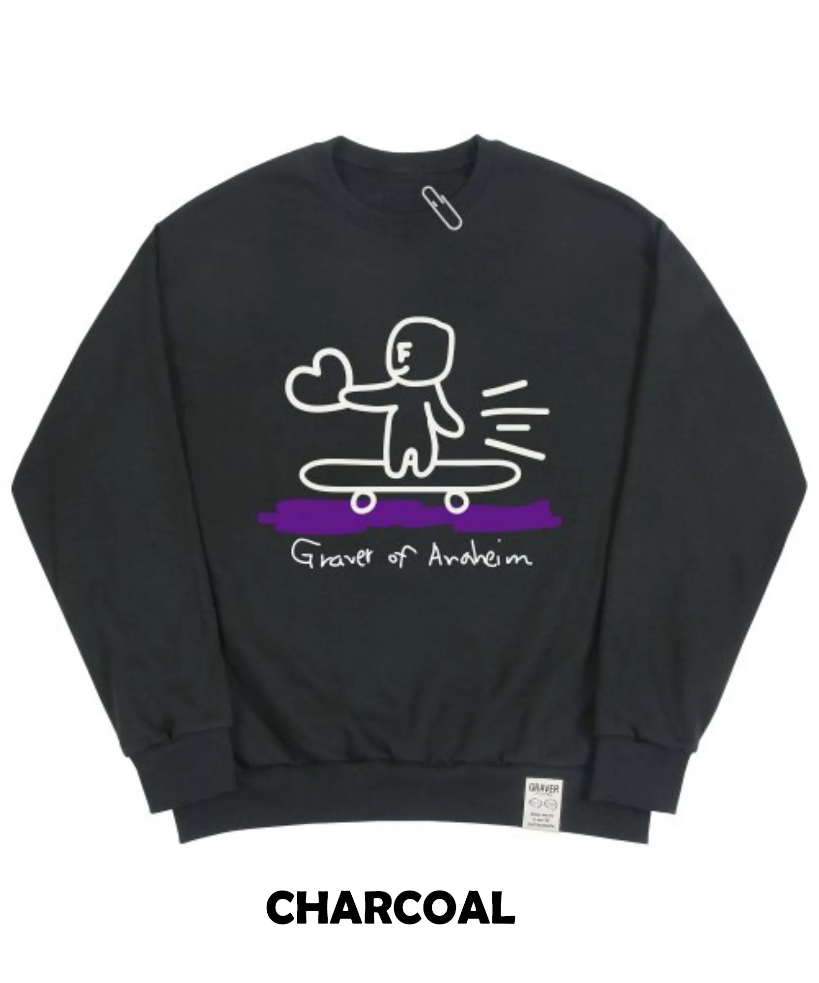 GRAVER  |[GRAVER]★HUMAN SKATE BOARD SMILE SWEATSHIRT