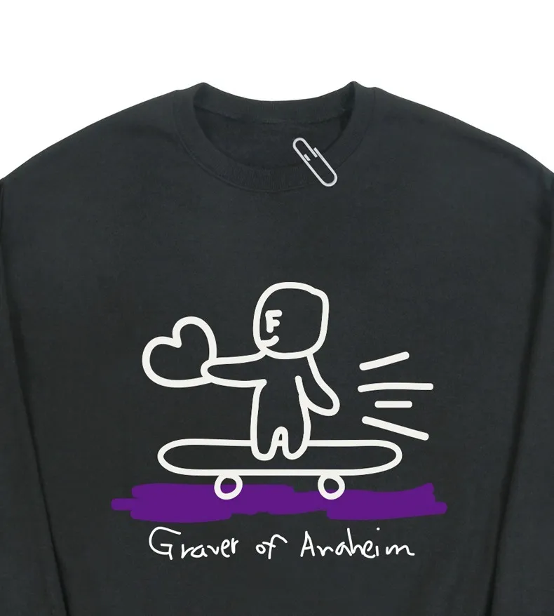 GRAVER  |[GRAVER]★HUMAN SKATE BOARD SMILE SWEATSHIRT