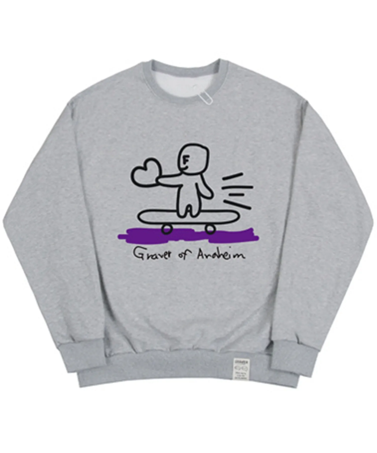 GRAVER  |[GRAVER]★HUMAN SKATE BOARD SMILE SWEATSHIRT