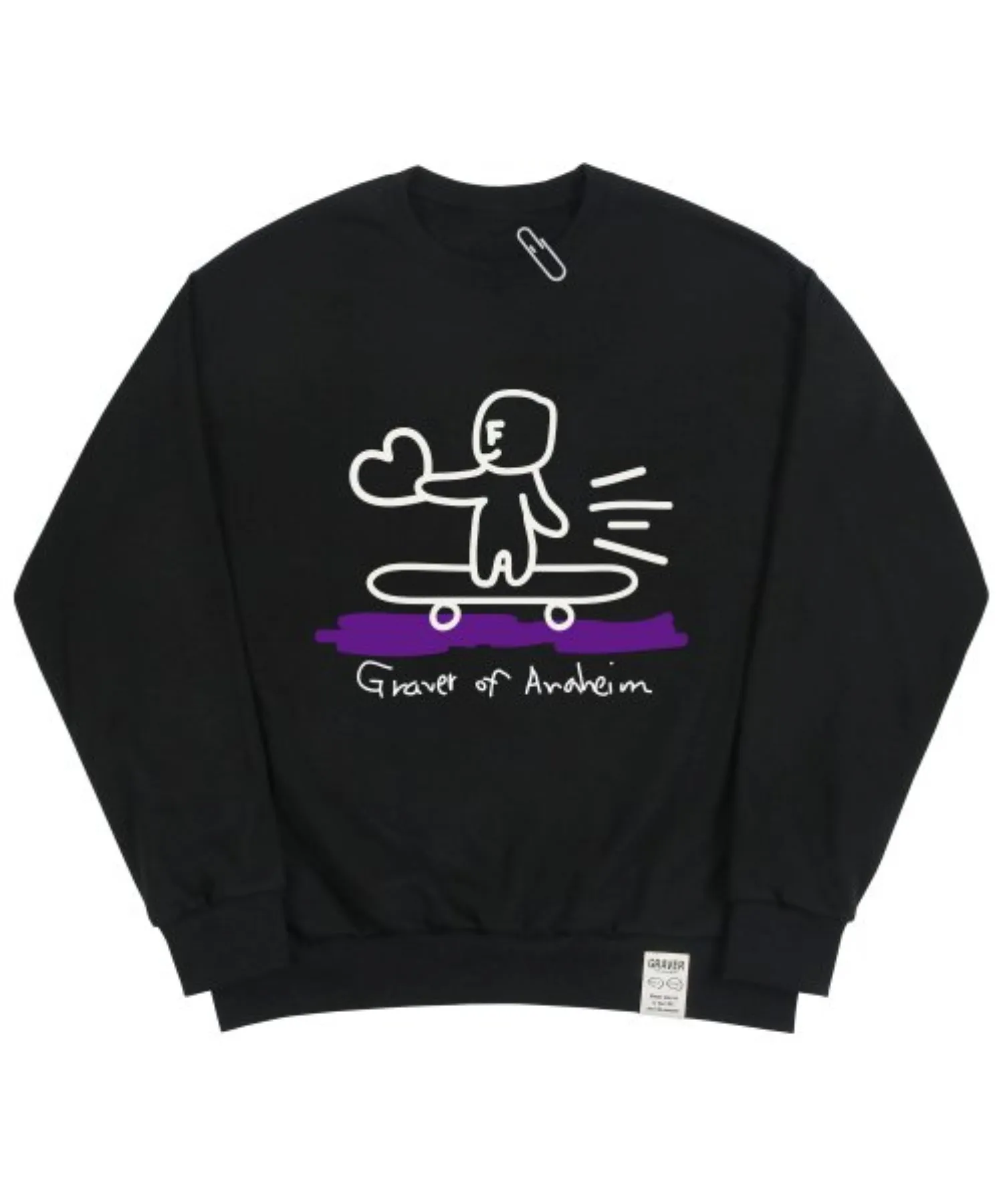 GRAVER  |[GRAVER]★HUMAN SKATE BOARD SMILE SWEATSHIRT