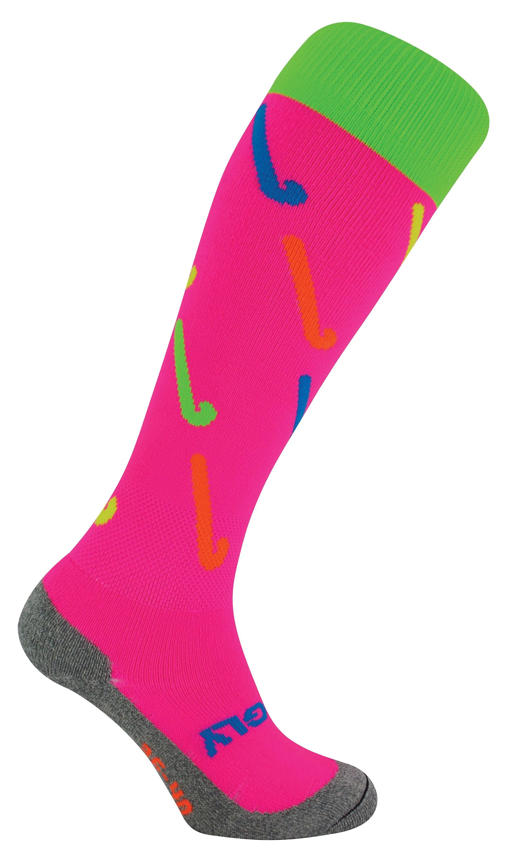 Hockey socks with hockey stick designs | hingly