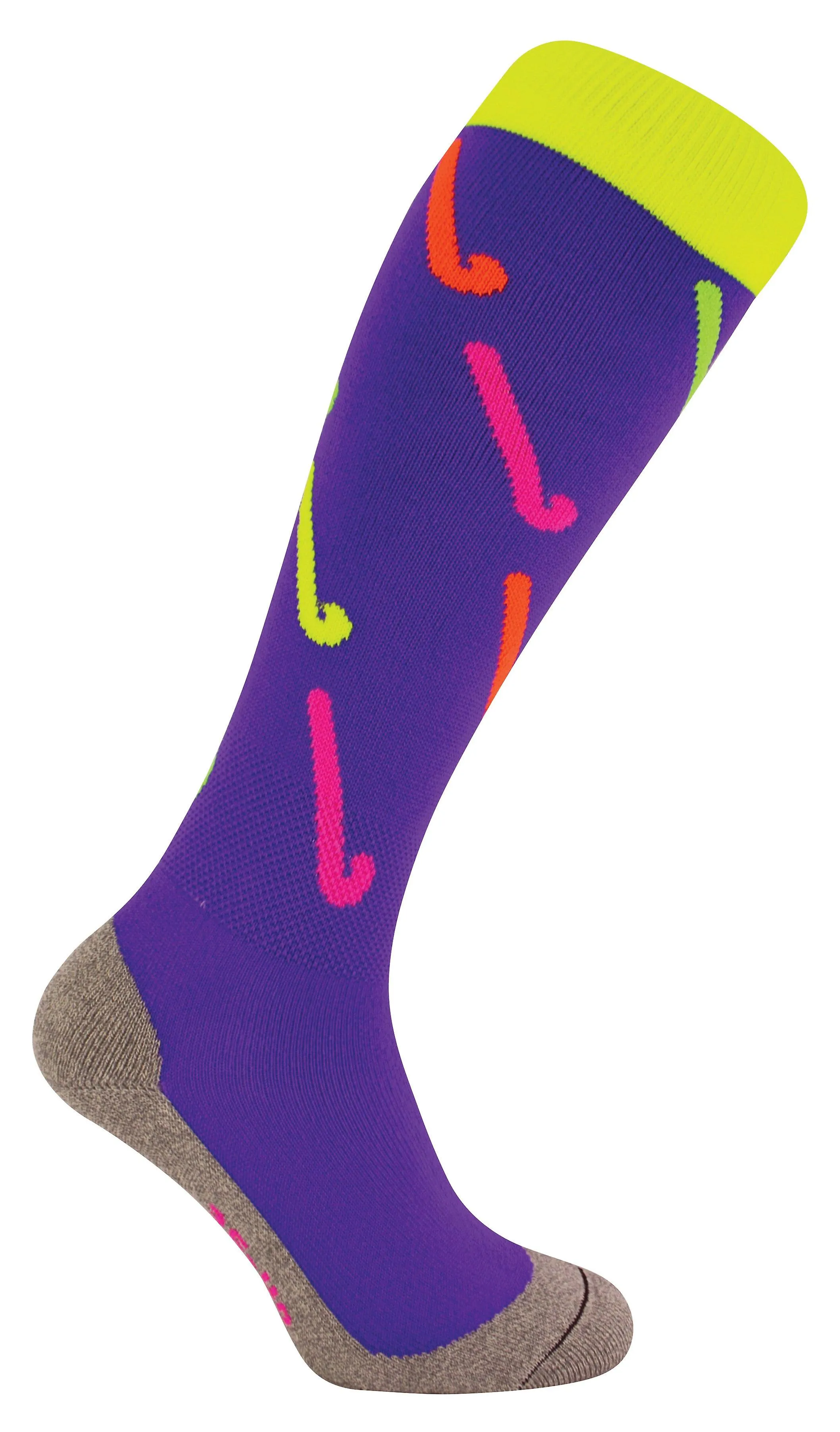 Hockey socks with hockey stick designs | hingly