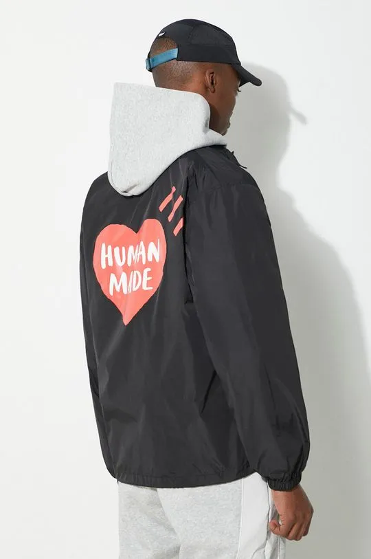 Human Made jacket Coach Jacket men's black color HM27JK018