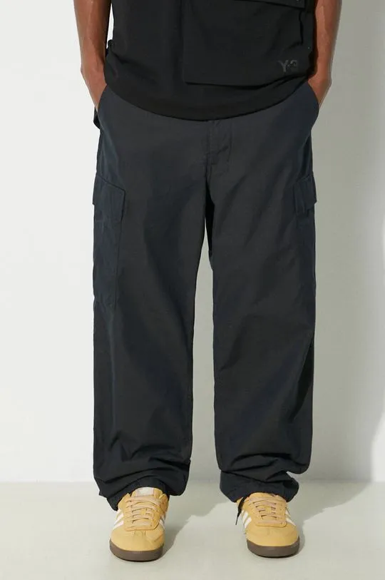 Human Made trousers Cargo Pants men's black color HM27PT001