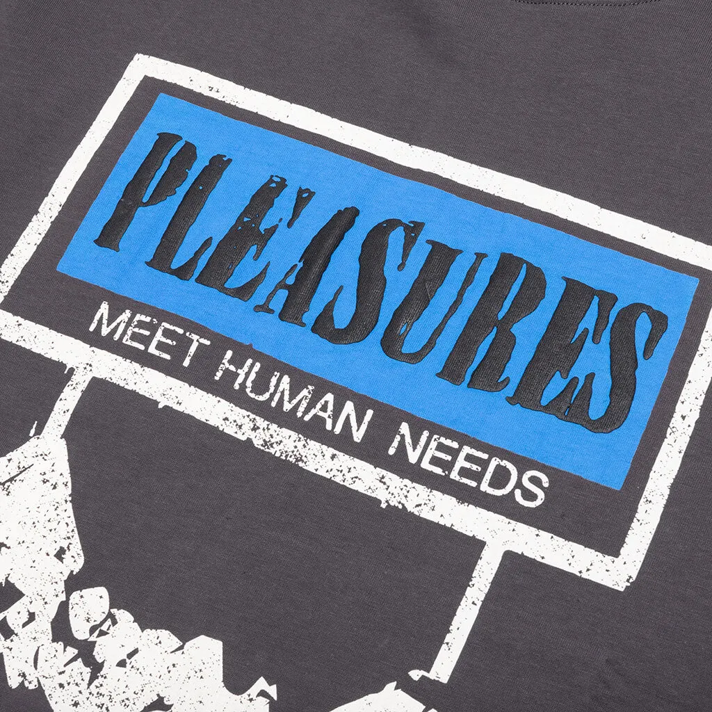 Human Needs Heavyweight Shirt - Charcoal Grey